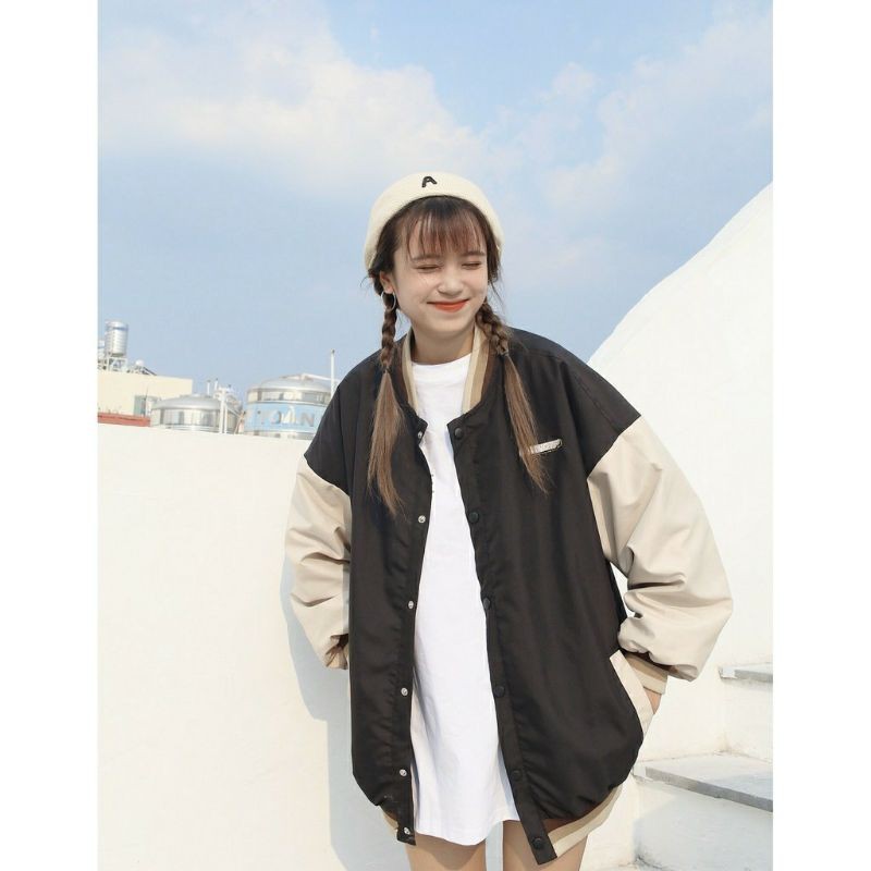 Áo khoác Bomber bóng chày Ulzzang nam nữ unisex form rộng - WASNT | BigBuy360 - bigbuy360.vn