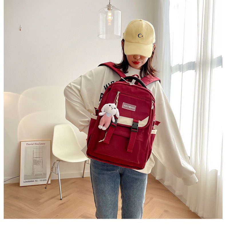 Balo đi học,túi du lịch cao cấp Unisex đi học và đi chơi, chống thấm nước ( không đính kèm con thỏ) (BL10)