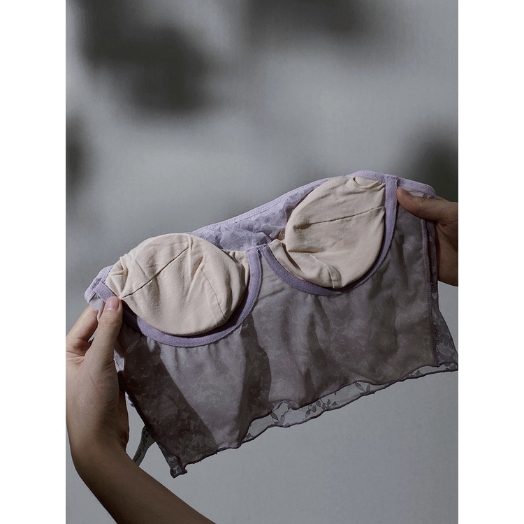 Hàng Cao Cấp Áo Corset Vintage Thêu Hoa Dáng Bra Cổ Điển Đệm Mỏng Có Gọng Nâng Ngực Sexy Lace Bra Đồ Lót Áo Lót Ren Bralette Nữ BP016