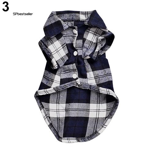 Áo kẻ sọc vuông đáng yêu dành cho chó cưng size XS S M L