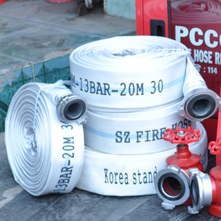 Cuộn vòi chữa cháy Trung Quốc 13Bar 20m có sẵn khớp nối