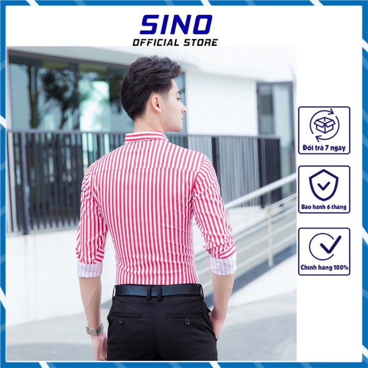 Xả 49K Áo sơ mi nam hàn quốc trẻ trung trơn cao cấp giá rẻ không nhăn không xù thấm hút mồ hôi SINO AD08