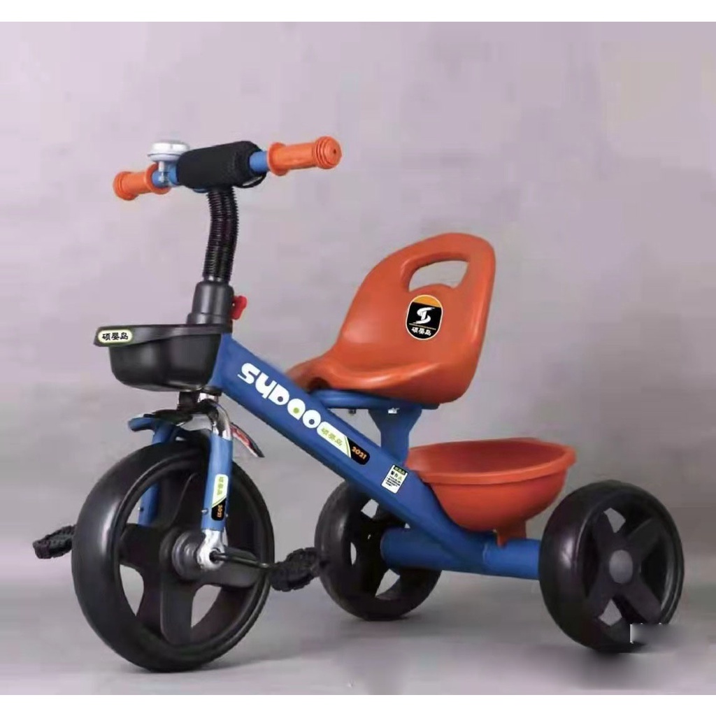 Xe đạp 3 bánh. Xe kut kit sắt đẹp sơn tĩnh điện có giỏ để đồ trước sau khung chắc chắn nhựa đảm bảo chất lượng cao