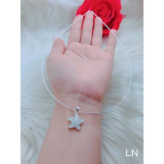 Kiềng cổ mềm bạc ta liền mặt
