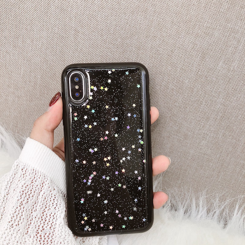 Ốp điện thoại đính kim tuyến ngôi sao lấp lánh cho iPhone 6/6s/6+/7/7+/8/8+/X/XR/XS/XS Max | BigBuy360 - bigbuy360.vn