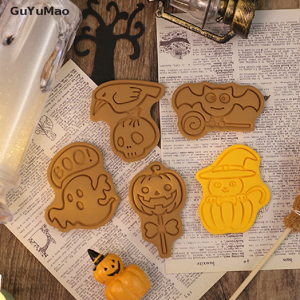 Khuôn Silicone Làm Bánh Quy / Kẹo Đường Hình Ma Bí Ngô Halloween