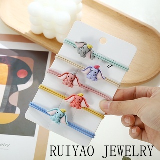 5 cài đặt Dây Cột Tóc Cao Su In Hình Rồng Hoạt Hình Phong Cách Hàn Quốc Cho Nữ