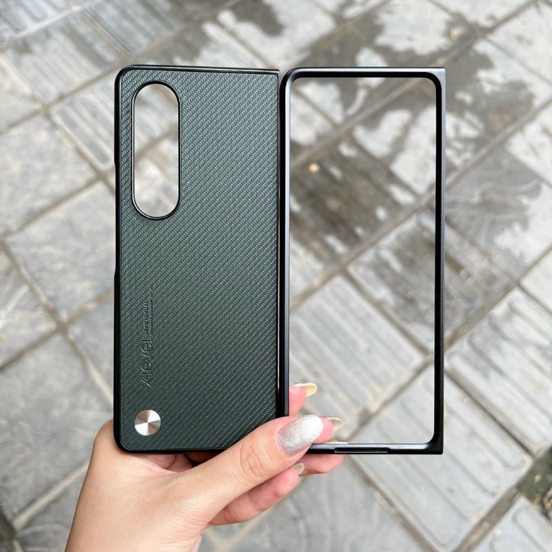 Ốp lưng X-Level Vân Carbon Samsung Z fold 5/Z Fold 4 5G /Z Fold 3/Z fold 2 2 mảnh bảo vệ máy