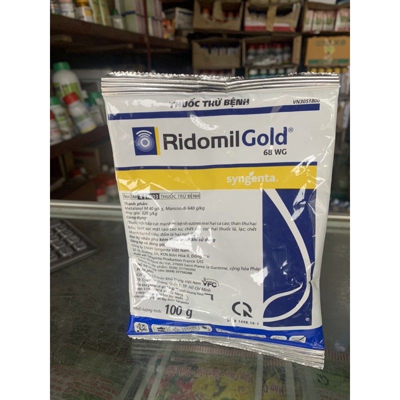 Thuốc Trừ Nấm Bệnh Cho Cây Trồng Ridomil Gold 68WP (Gói 100g) - VTNN Bắc Từ Liêm