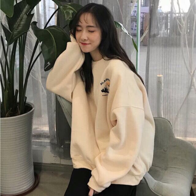 ORDER ÁO SWEATER NỈ ULZZANG (sẵn 2 be L)