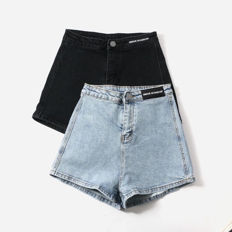 Quần Short Denim Lưng Cao Dáng Chữ A Ống Rộng Thời Trang Mùa Hè Cho Nữ Plus Size