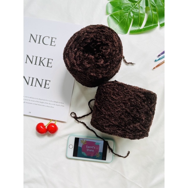 Yarn - Len Nhung - Cỡ sợi khoảng 1.5mm ~ 3.0mm - Làm các sản phẩm cho mùa đông