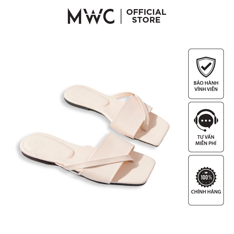 Dép MWC 8081 - Dép Nữ Đế Bệt Quai Ngang Xỏ Ngón Siêu Hot