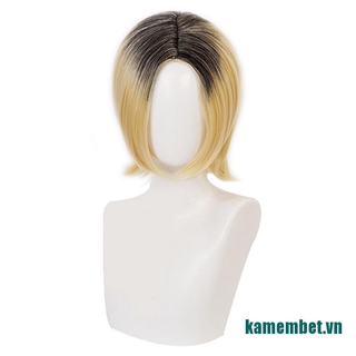 Bộ Tóc Giả Ngắn Màu Vàng Hóa Trang Nhân Vật Anime Haikyuu Kenma Kozume