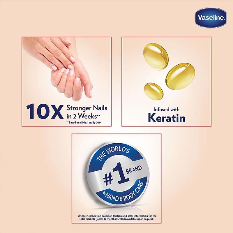 Kem Dưỡng Da Tay &amp; Móng Vaseline Intensive Care Healthy Hands &amp; Nails Hand Cream