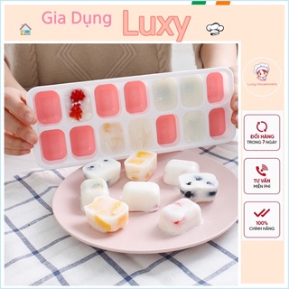 Khay làm đá silicon, khay đá tròn có lắp đậy - Luxy Houseware