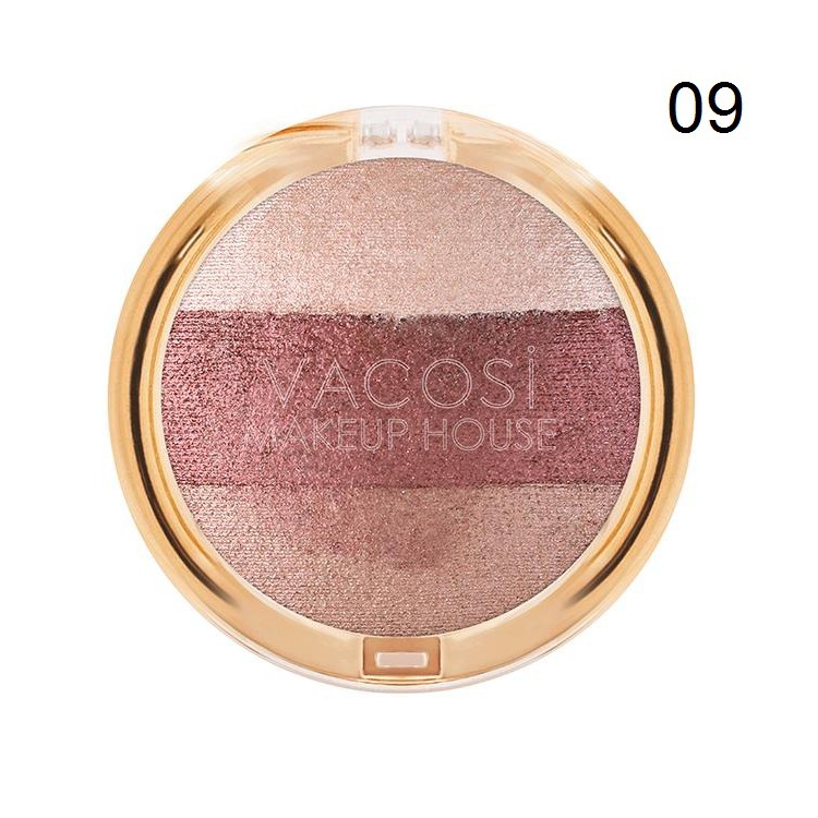 [Chính Hãng] Bộ Phấn mắt phối 3 màu Vacosi Eyeshadow 5g Chì Kẻ Mày Đa Năng Vacosi Dual Eyebrow