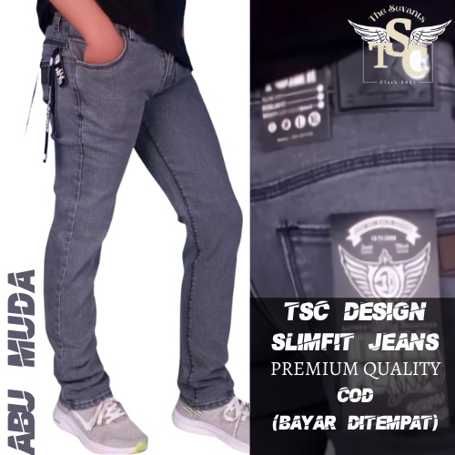 Quần jeans Đen Ống Túm Thời Trang Cho Nam