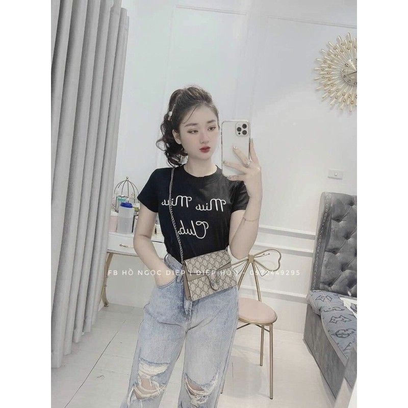 Áo phông ôm miu miu