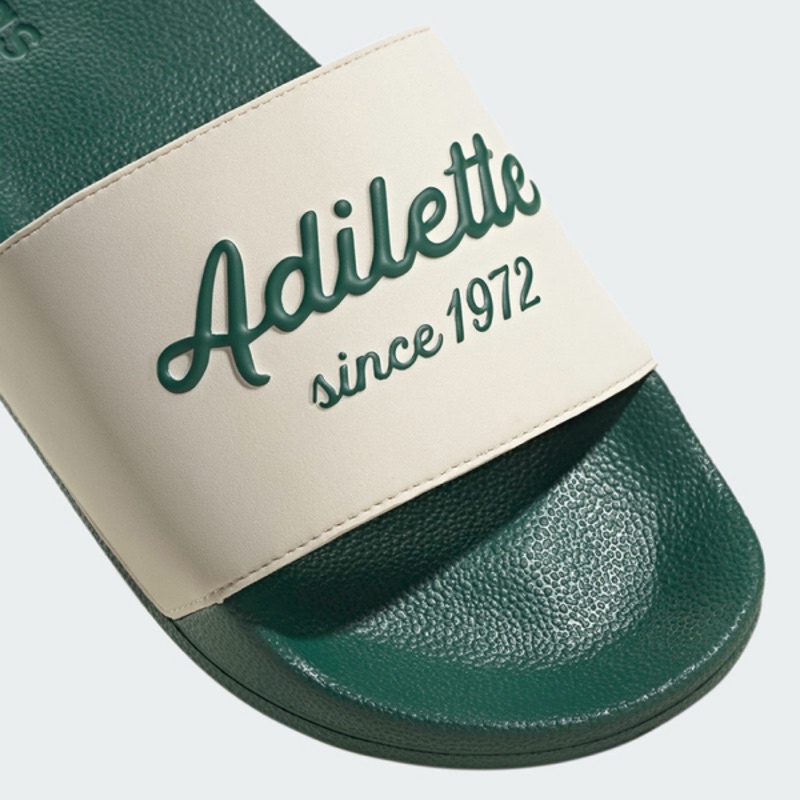Dép Adidas Shower Adilette 1972 phối màu xanh lá hot trend - Ảnh thật shop chụp