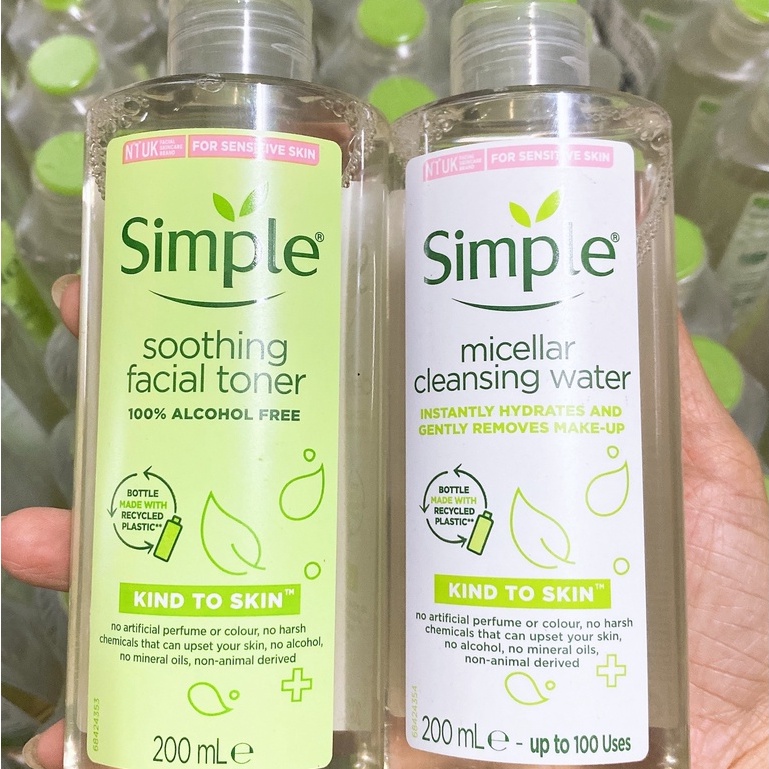 Simple bộ 3 giá Hót hàng chất lượng ,Hoa hồng, tẩy trang, sữa rửa mặt Simple | BigBuy360 - bigbuy360.vn