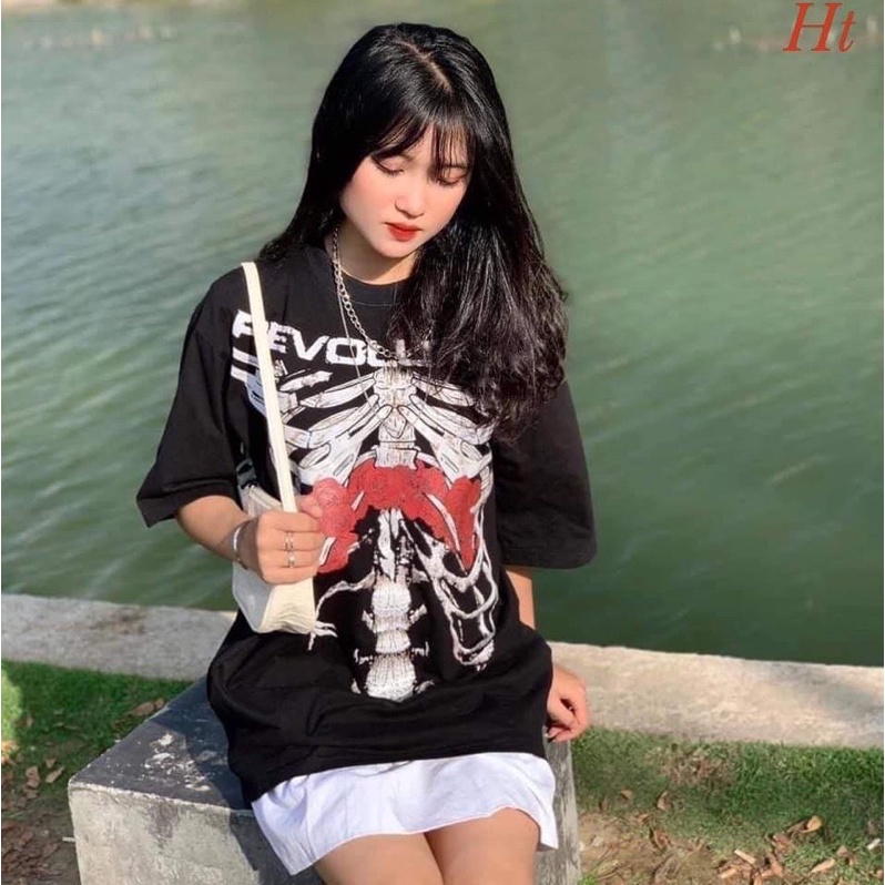 Áo hoa hồng đỏ khung xương H2A