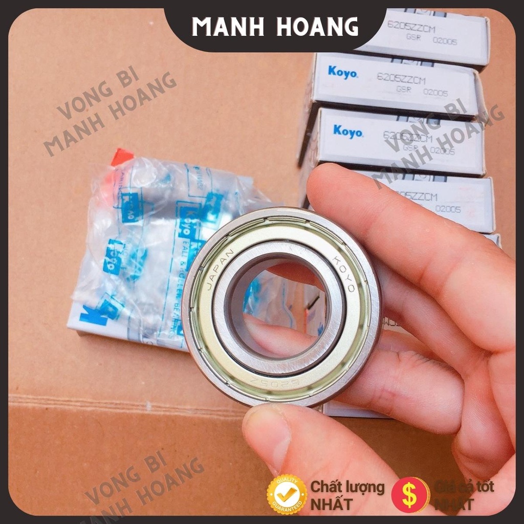 Vòng bi, bạc đạn 6205 ZZCM KOYO  tiêu chuẩn quốc tế, chất lượng cao, bền bỉ - Vòng bi Mạnh Hoàng