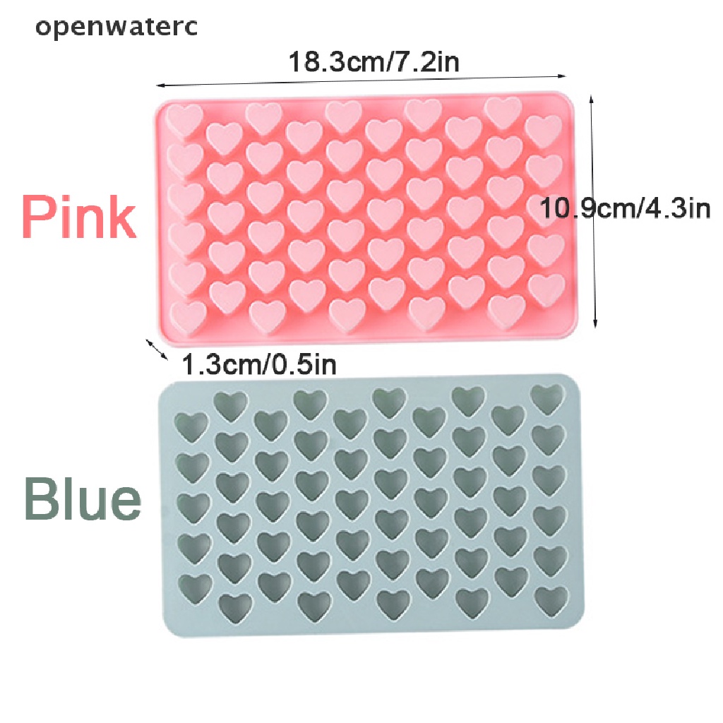 Khuôn Silicon Làm Đá / Sô Cô La / Đá Viên Hình Trái Tim Mini DIY
