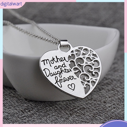 Dây chuyền mặt trái tim khắc chữ ý nghĩa tặng mẹ thời trang