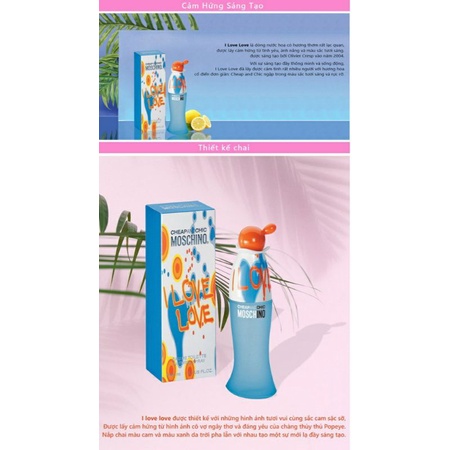 Nước Hoa nữ  Moschino I Love Love Cheap & Chic EDT 50ML