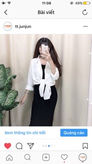 sơ mi trắng nữ freesize
