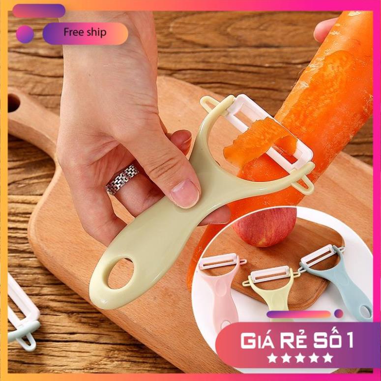 Dụng Cụ Nạo Gọt Trái Cây, Rau Củ Quả Lưỡi Sứ