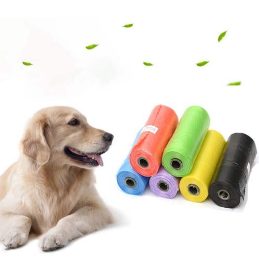 Cuộn 15 túi nilon dọn vệ sinh chất thải chó mèo