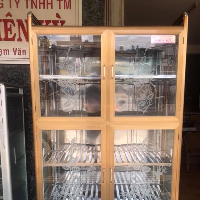 Tủ chén nhôm 1m x 1m6