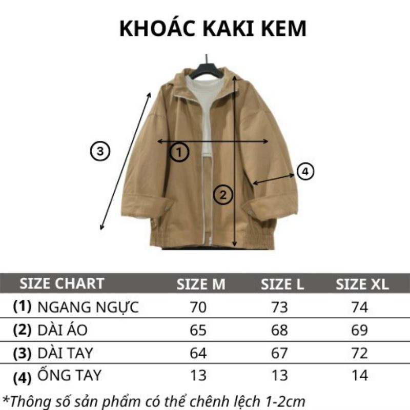XPstore Áo Khoác kaki jacket 2 lớp uliizang mũ tháo rời Nam Nữ (Ảnh thật)