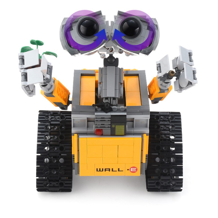 [687 CT - HỘP GIẤY] BỘ ĐỒ CHƠI LẮP GHÉP XẾP HÌNH LEGO Robot Wall E, Lego người máy Wall E