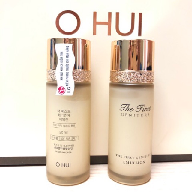 Xả hàng Set nước hoa hồng - sữa dưỡng tái sinh da Ohui The First Geniture - mỹ phẩm Công ty chính hãng cao cấp
