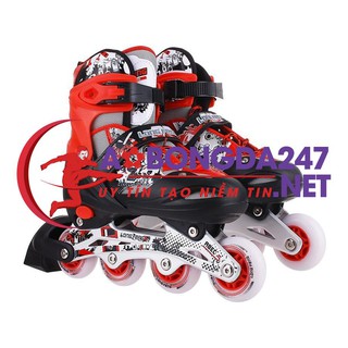 Giày trượt patin trẻ em cao cấp 906 - đỏ - size s, m, l