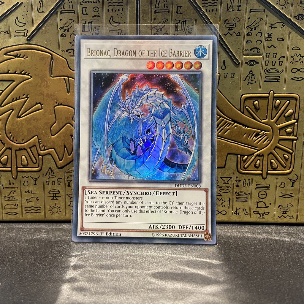 Brionac, Dragon of the Ice Barrier - DUDE-EN008 - Ultra Rare 1st Edition