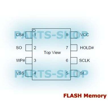 Bộ Nhớ Flash W25Q80 W25Q80Bvaig 1 Mbyte 8 Mbit 25q80 Dip-8 Dip8