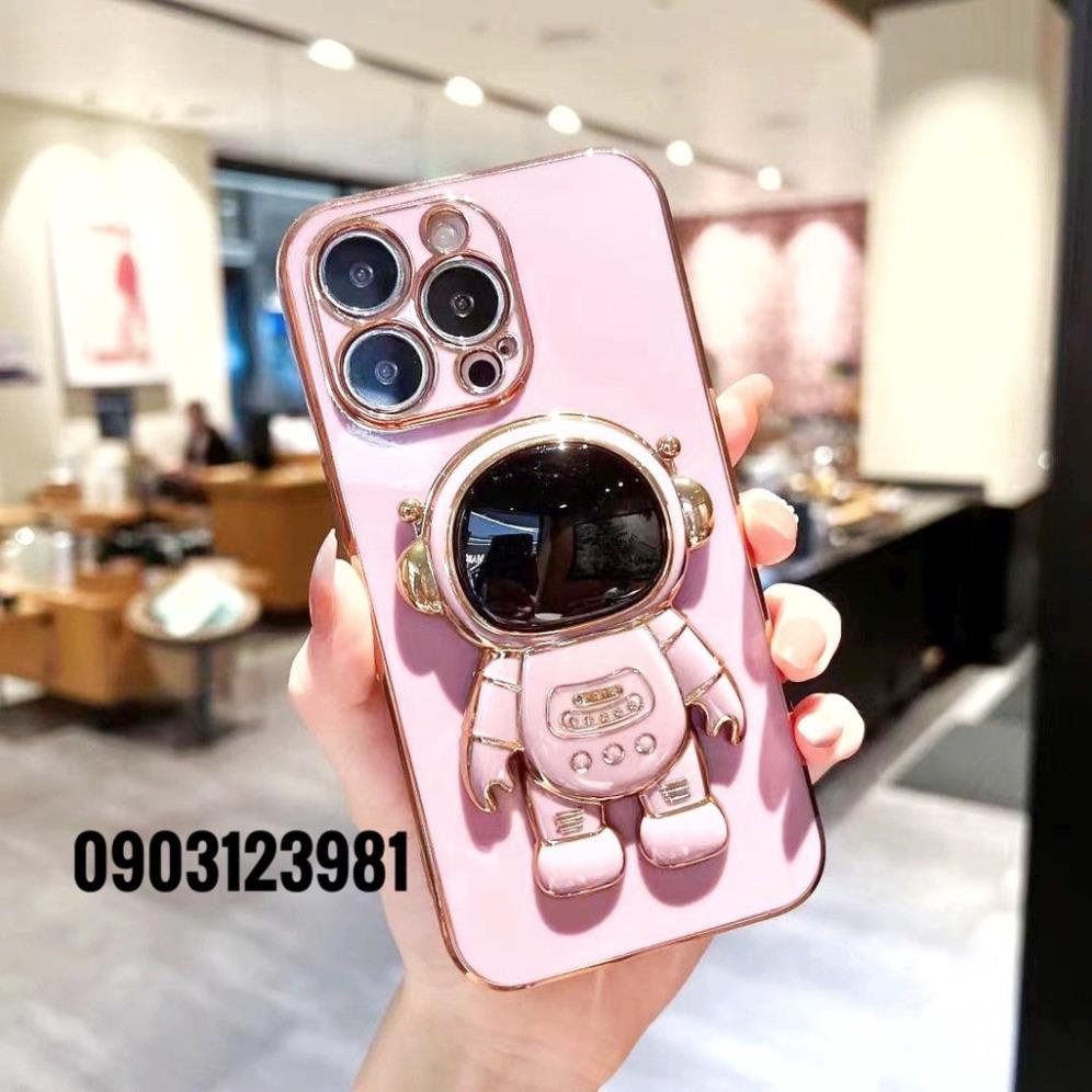 Ốp Lưng Phi Hành Gia kèm Giá Đỡ Điện Thoại cho 7plus/8plus/X/Xsmax/11/pro/promax/12/pro/promax/13/pro/promax