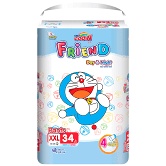 Bỉm GOO.N Friend quần M54+5 miếng,L46+5 miếng,XL40+5 miếng ,XXL34+5 miếng.