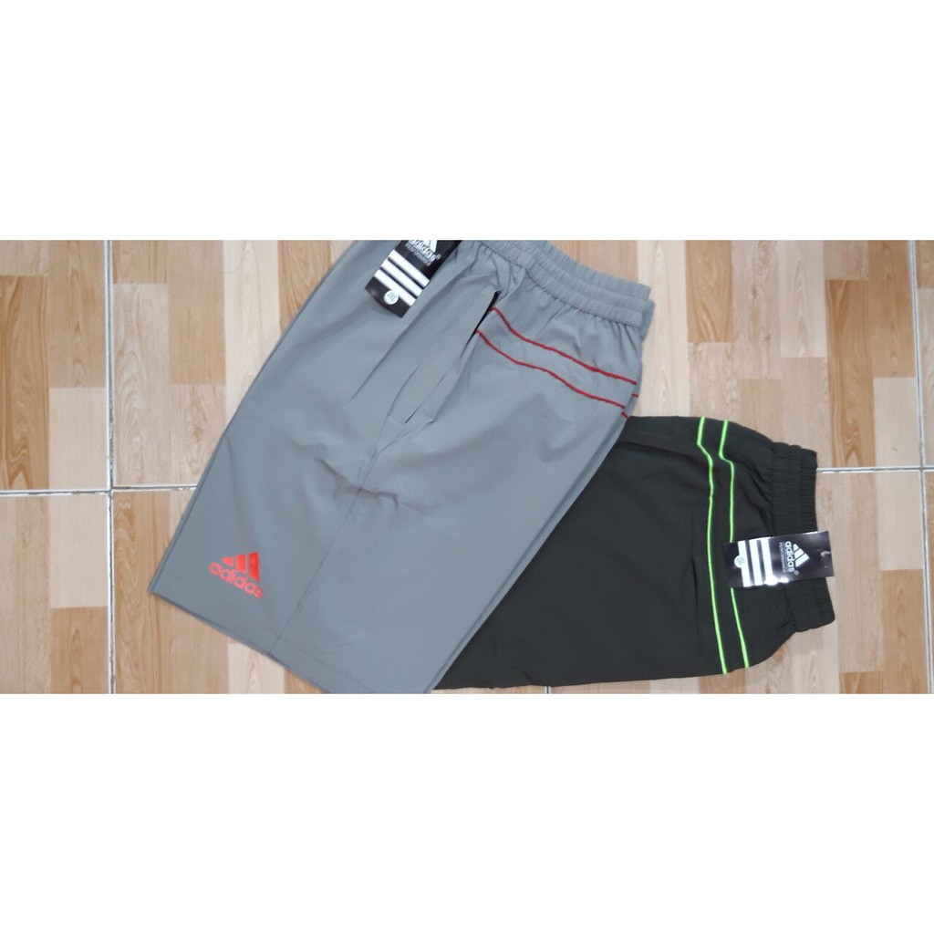 QUẦN SHORT NAM ADIDAS CHẤT VẢI CO GIÃN 2 CHIỀU CẠP QUẦN KẾT HỢP THUN VÀ CÚC 4 túi dây kéo