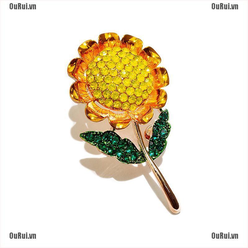 Phụ Kiện Áo Sơ Mi Hình Hoa Hướng Dương Thời Trang