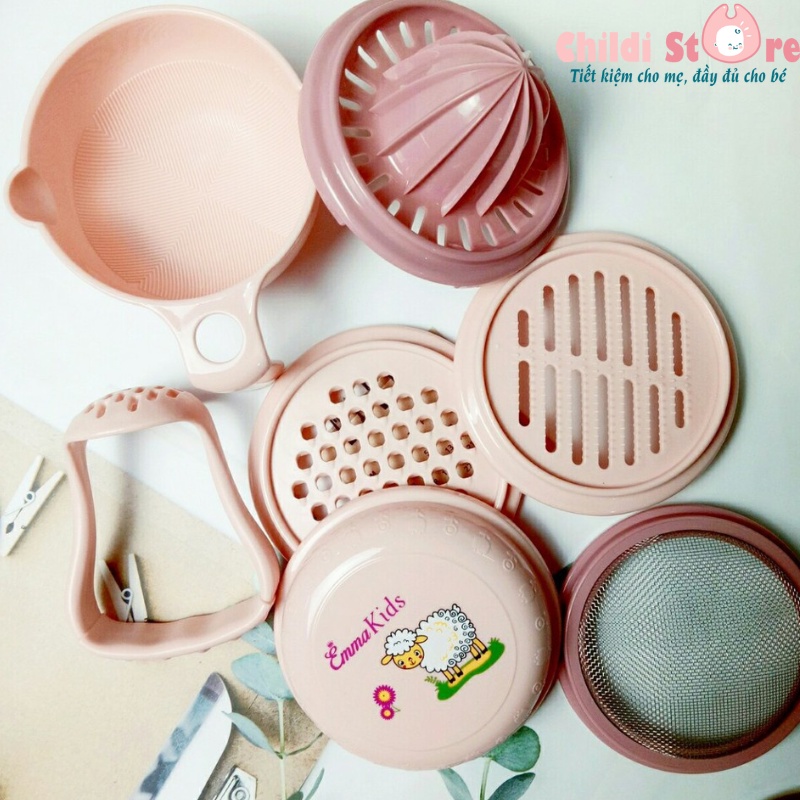 Set chế biến ăn dặm EMMAKIDS cho bé cao cấp - Bộ vắt hoa quả