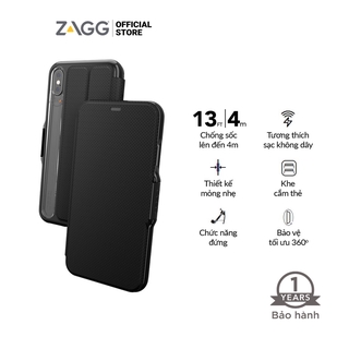Ốp Lưng Chống Sốc GEAR4 D3O Oxford For iPhone Xs Max (Black)
