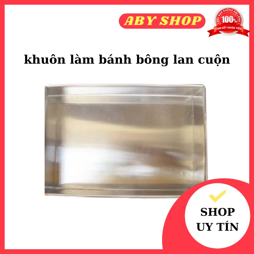 Khuôn khay chữ nhật 3cm⚡ MẪU MỚI ⚡ khuôn bông lan cuộn giúp bạn sáng tạo ra những món bánh tại nhà