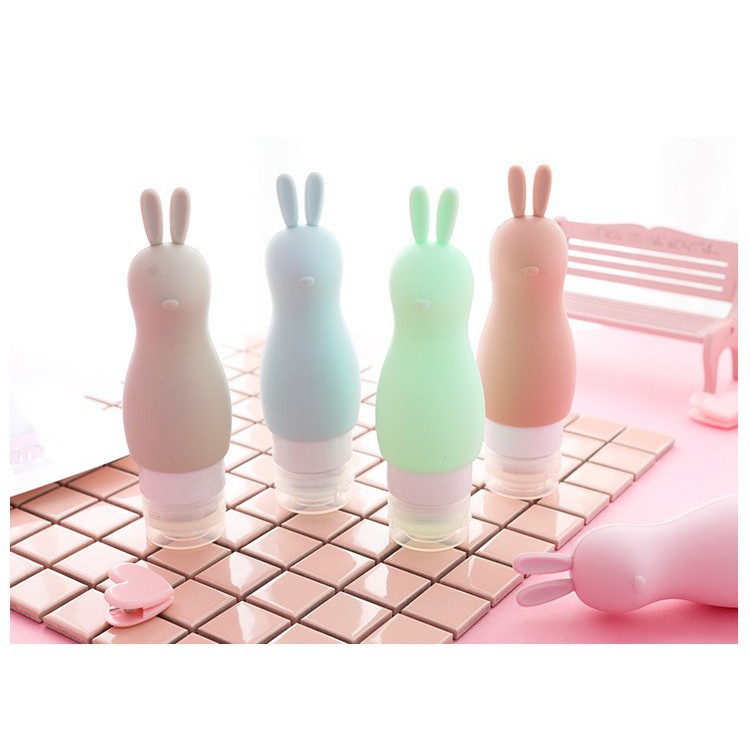 Lọ/Chai Chiết Dầu Gội, Sữa Tắm, Sữa Rửa Mặt Tiện Lợi Chất Liệu Silicon 90ml