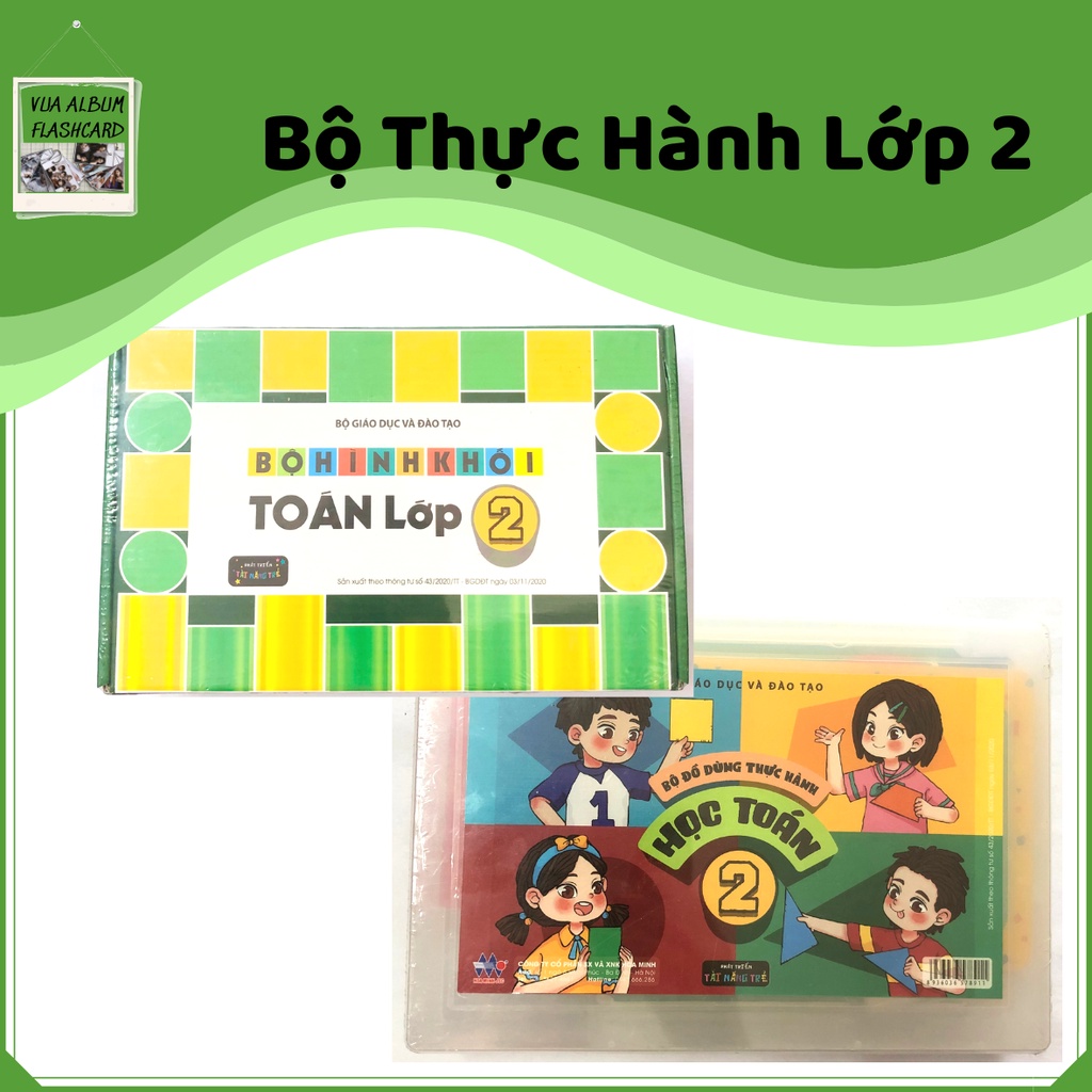 Bộ thực hành LỚP 2 ( Học Toán/ Bộ hình khối) Mới nhất