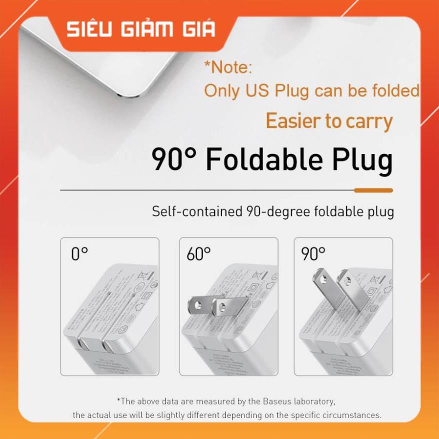 Adapter củ cóc sạc nhanh 65W đa năng 1 cổng sạc USB và 2 PD Type-C hiệu Baseus Mini GaN Travel - Hàng chính hãng